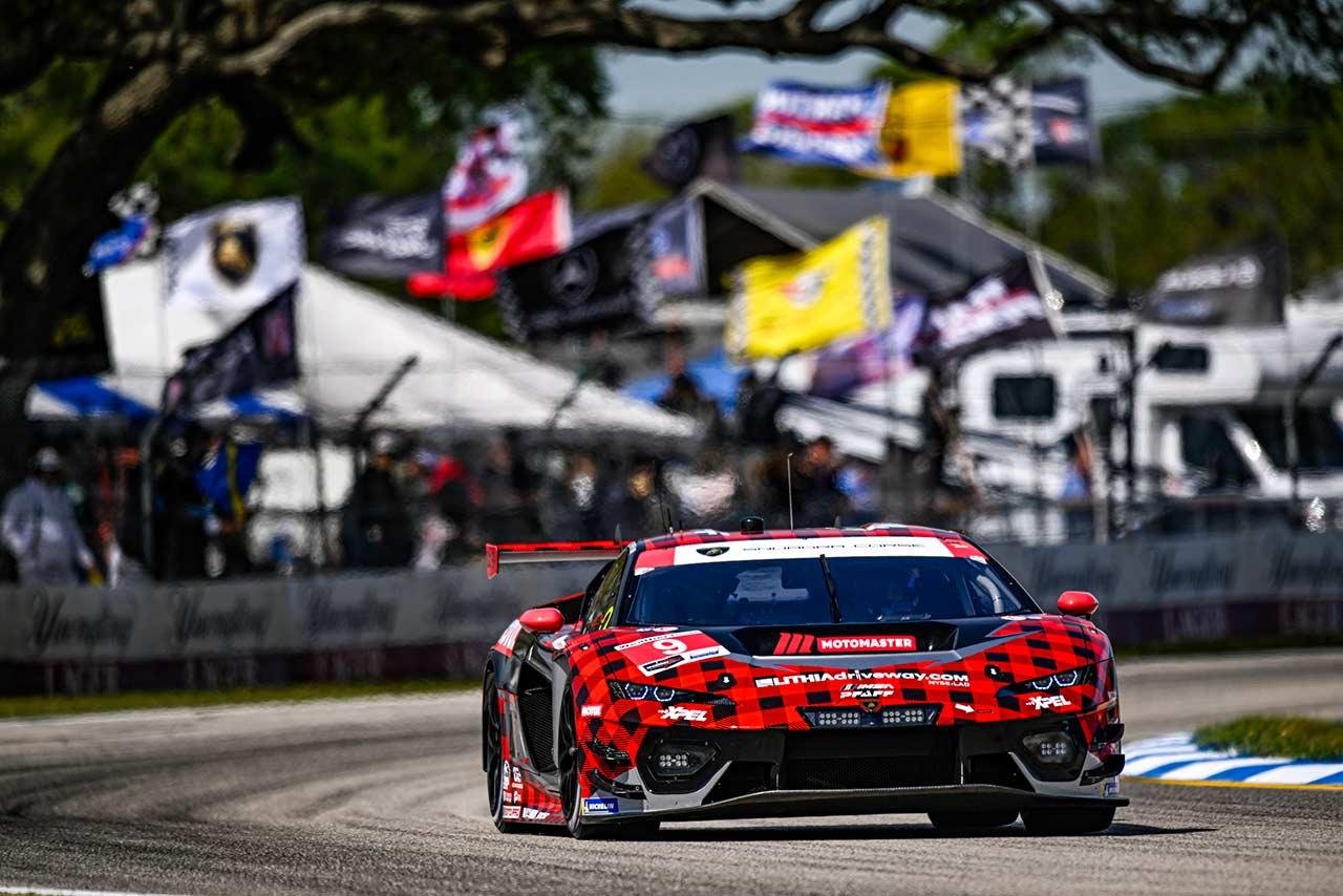 Lamborghini Temerario GT3 de Pfaff Motorsports en action à Virginia International Raceway