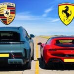 Porsche Cayenne Turbo v Ferrari 296